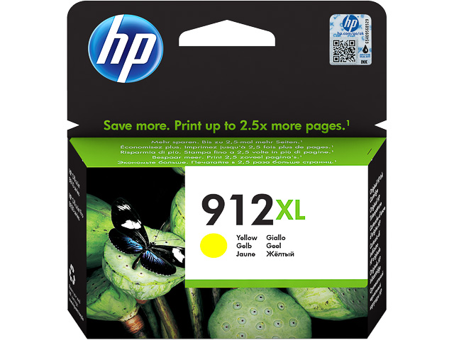 3YL83AE#BGX HP OJ 8010 TINTE YELLOW HC HP912XL 825Seiten hohe Kapazitaet