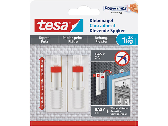 TESA KLEBENAGEL TAPETE&PUTZ 2er Pack 77774-00000-00 1000gr verstellbar