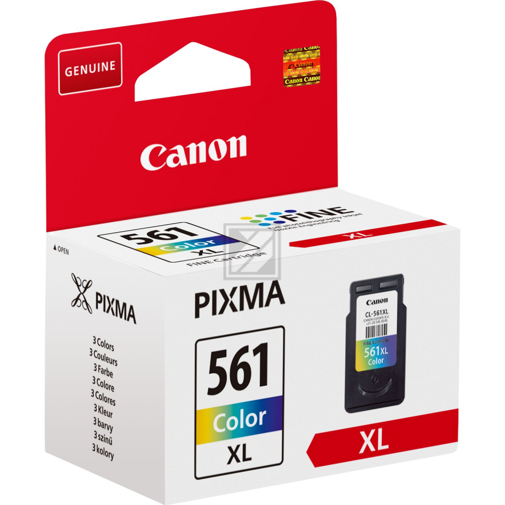 3730C001 CANON CL561XL Pixma TS TR Tinte color HC 300Seiten 12,2ml