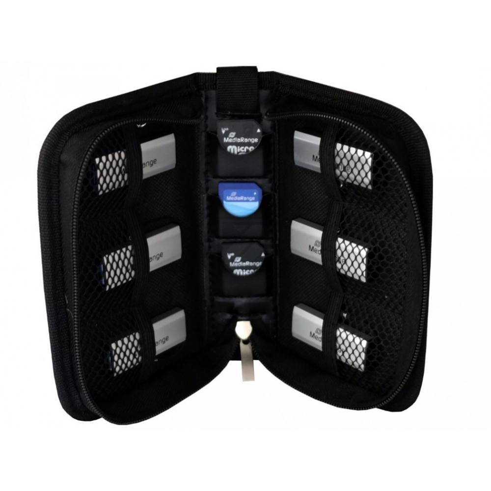 MEDIARANGE ARCHIVIERUNGSMAPPE 6USB 3SD BOX98 schwarz