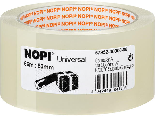 TESA NOPI PACKBAND UNIVERSAL 57952-00000-00 66mx60mm transparent