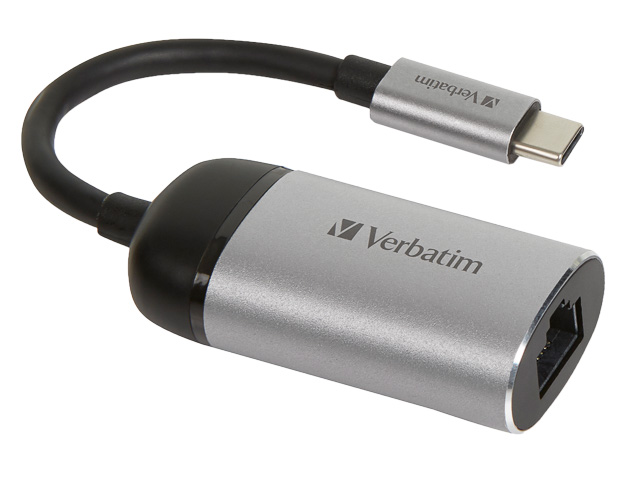 VERBATIM USB-C/GIGABIT ETHERNET 0,10m 49146 schwarz
