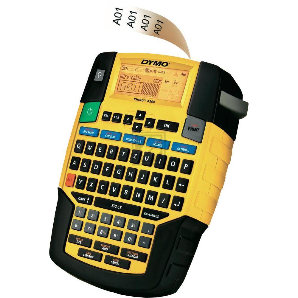 1852998 DYMO Rhino 4200 Beschriftungsgeraet QWERTZ DE 6-19mm
