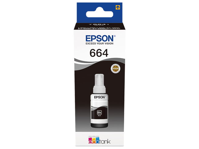 C13T664140 EPSON L355 TINTE BLACK 70ml 4000Seiten Flasche EcoTank 664