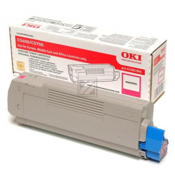 43381906 OKI C5xxx Toner magenta 2000 Seiten