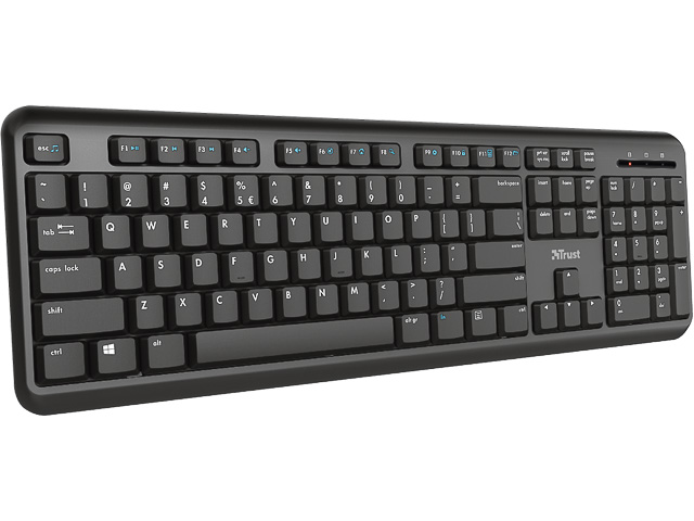 TRUST ODY TASTATUR DE 24335 kabellos/leise/USB
