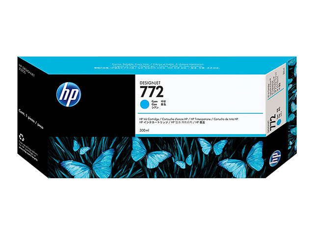CN636A HP DNJ Z5200PS TINTE CYAN HP772 300ml