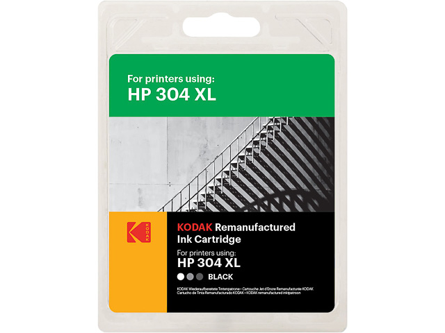 185H030430 KODAK HP DJ2620 TINTE BLK HP304XL/N9K08AE 300Seiten 15ml