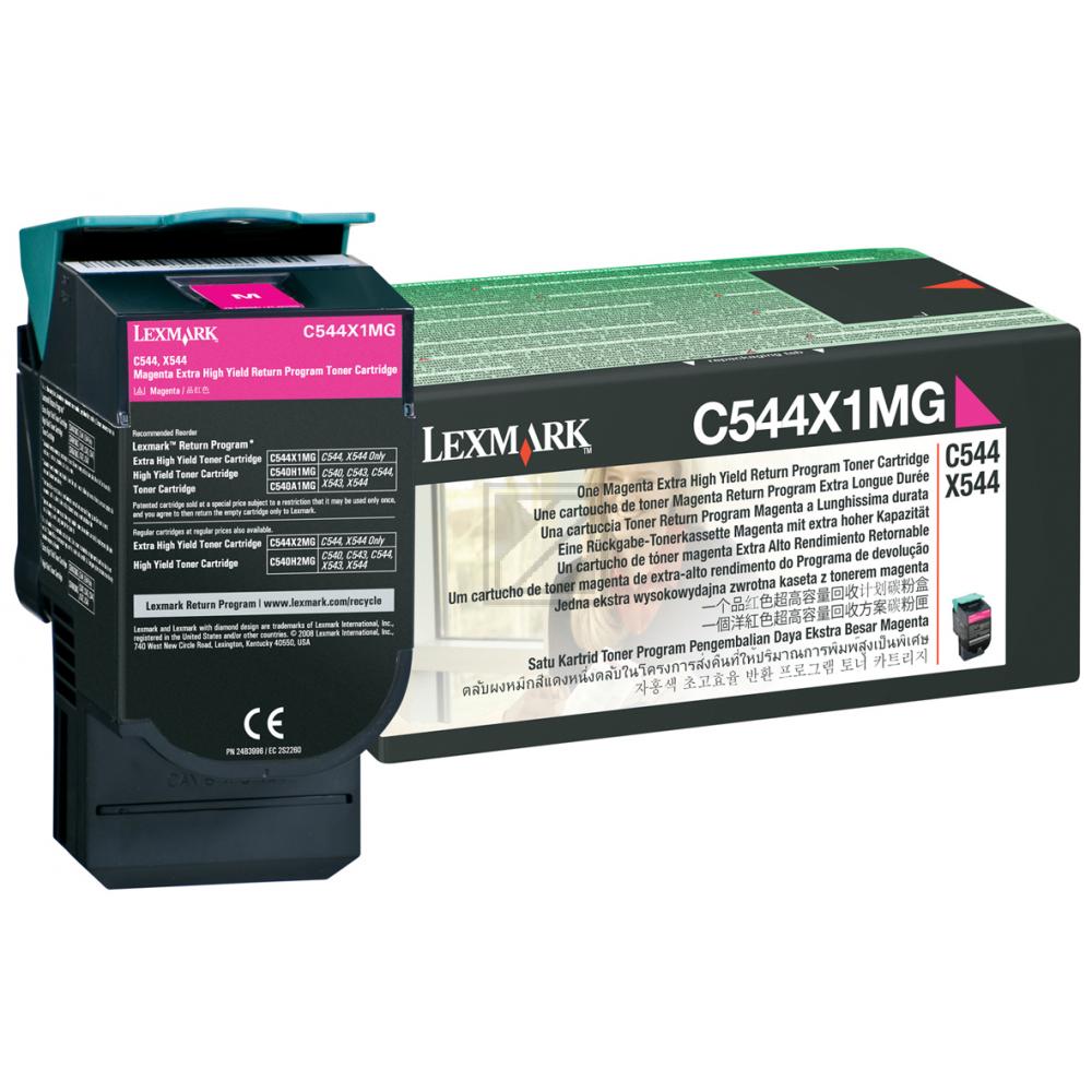 C544X1MG LEXMARK C54x/X54x Toner magenta return 4000Seiten