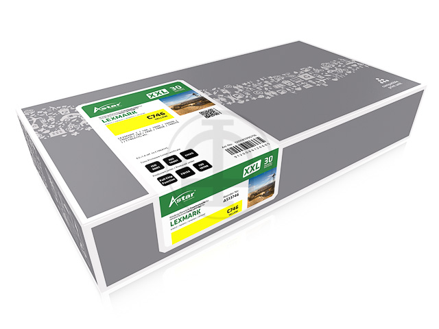 AS13746 ASTAR LEX. C746 TONER YEL C746A1YG 10.000Seiten XXL