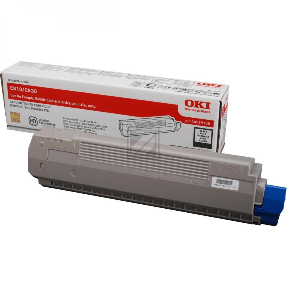44059108 OKI C8xx Toner black 8000Seiten