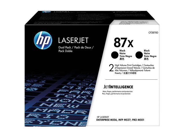 CF287XD HP LJ M506 CARTRIDGE (2) BLK HC HP87X 2x18.000Seiten hohe Kapazitaet