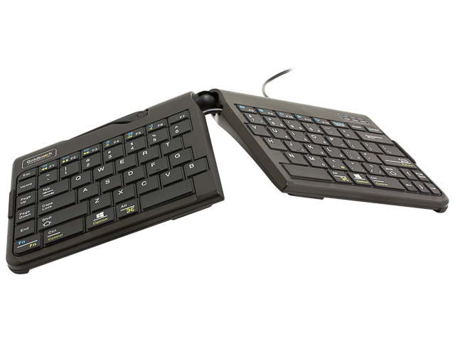 BNEGTTUK BAKKER Goldtouch Travel Go2 Split Tastatur UK