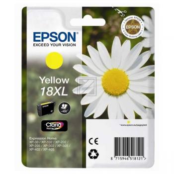 C13T18144012 EPSON XP Tinte yellow HC 450Seiten 6,6ml