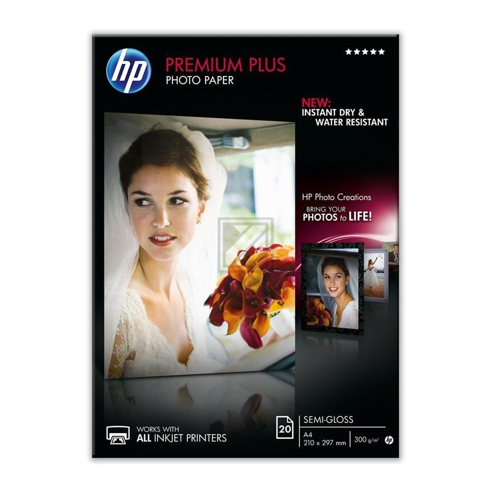 CR673A HP Premium+ Fotopapier A4 (210x297mm) 20Blatt weiss 300gr