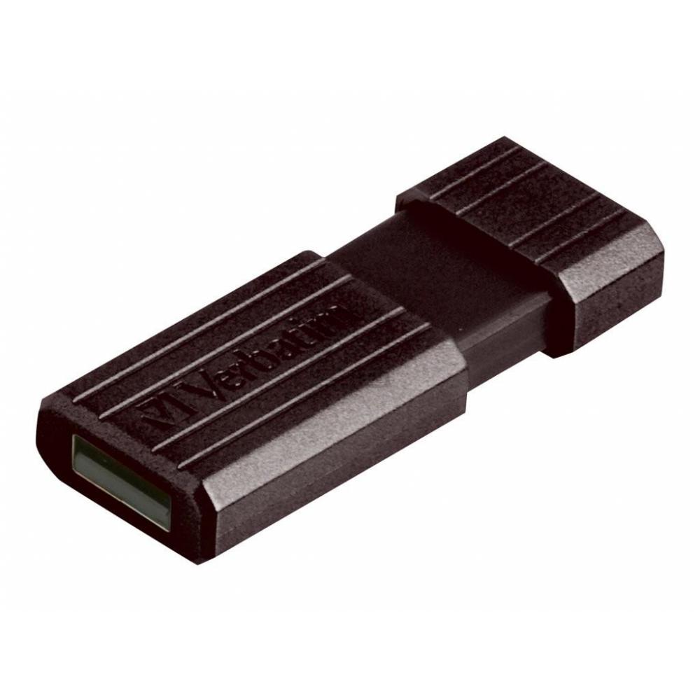 VERBATIM PINSTRIPE USB STICK 64GB 49065 12MB/s USB 2.0 schwarz