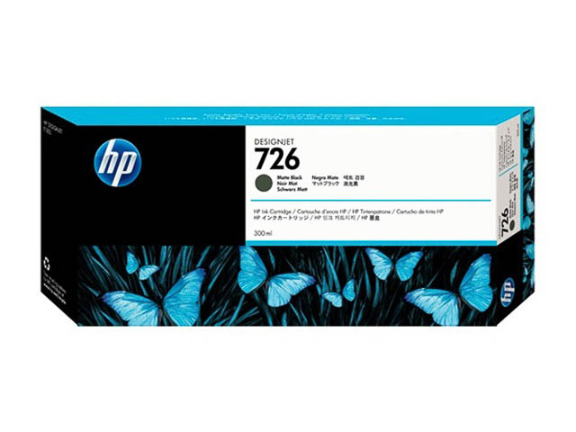 CH575A HP DNJ T1200 TINTE MATT BLACK HP726 300ml