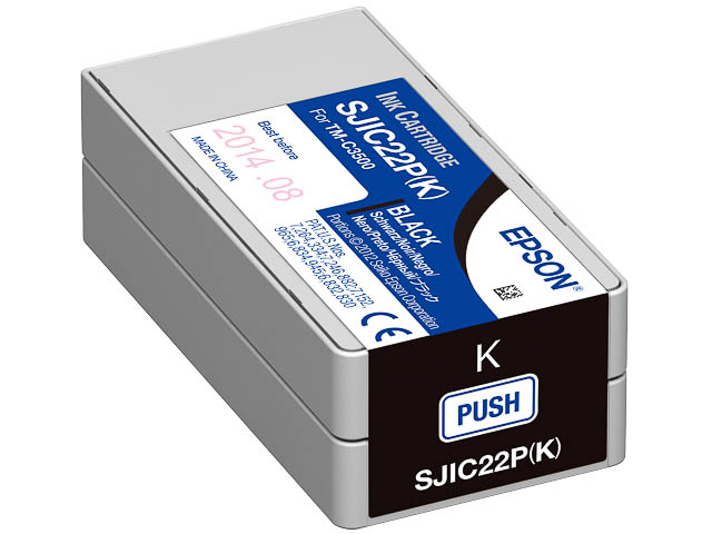 C33S020601 EPSON TMC3500 TINTE BLACK SJIC22PK 32,5ml