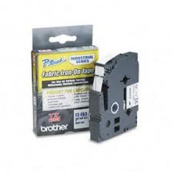 TZEFA3 BROTHER PTOUCH 12mm WEISS-BLAU Textil-Aufbügelband 3m
