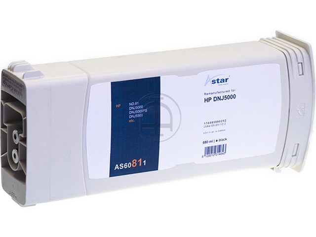 AS60811 ASTAR HP DNJ5000 TINTE BLK C4930AE/81 680ml