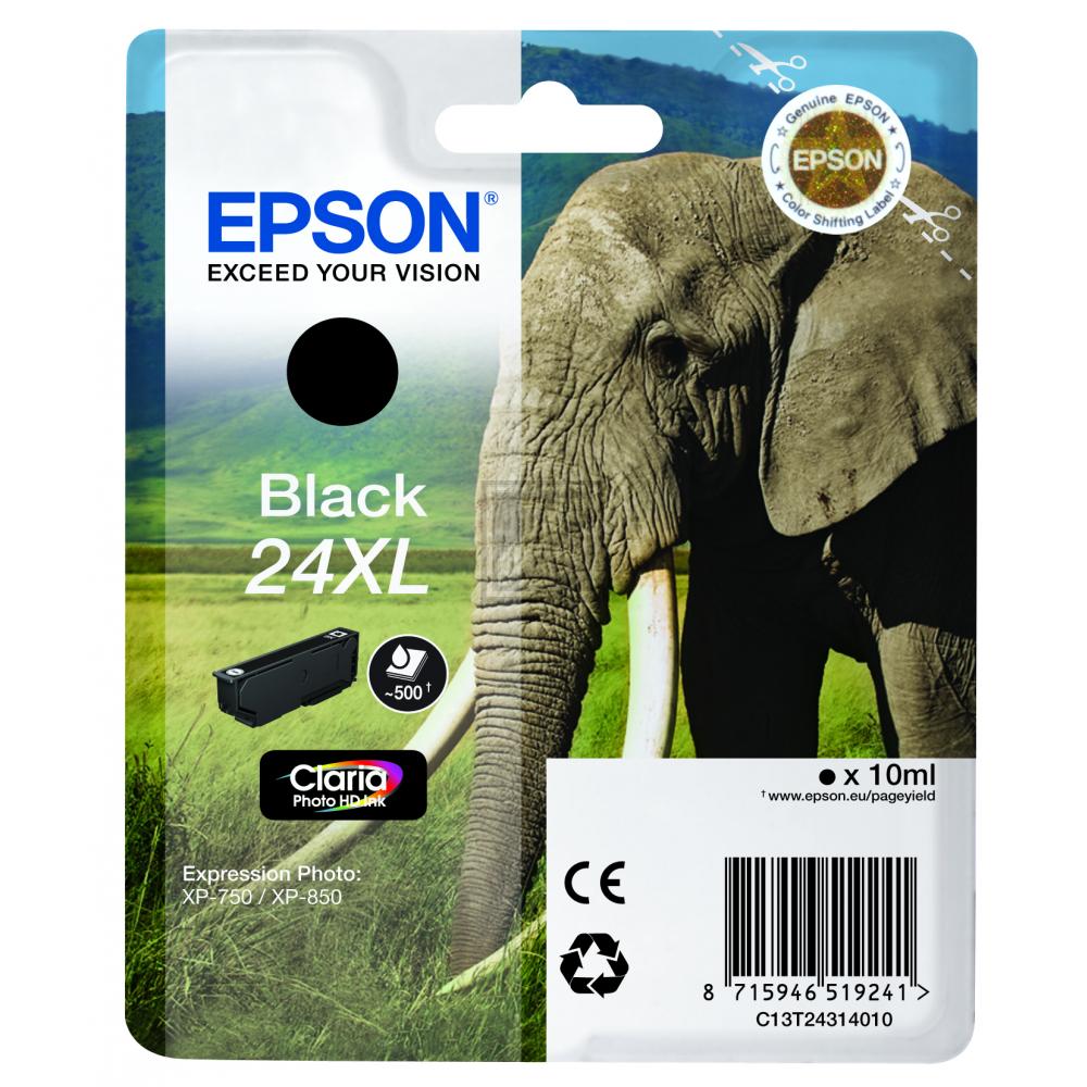 C13T24314012 EPSON XP Tinte black HC 500 Seiten 10ml