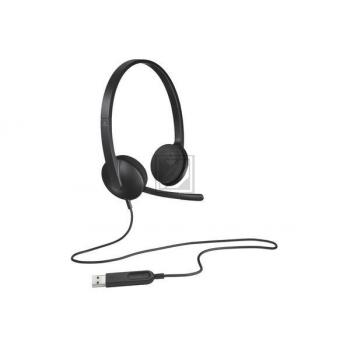 981-000475 LOGITECH H340 Headset Kabel Stereo on-ear USB-A schwarz