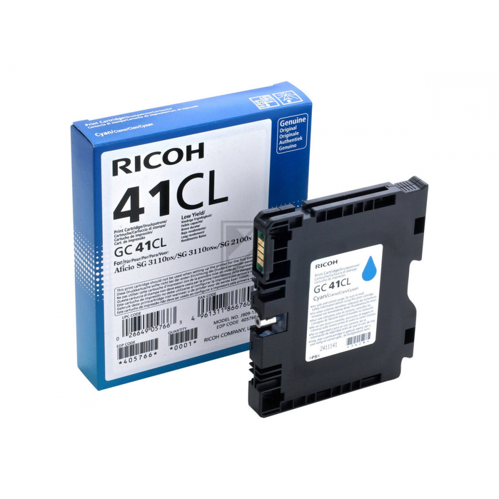 405766 RICOH SG Tinte cyan Gel 600Seiten