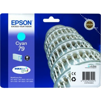 C13T79124010 EPSON Nr.79 WF Tinte cyan ST 800Seiten 6,5ml