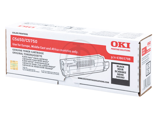 43865708 OKI C5650 TONER BLACK 8000Seiten
