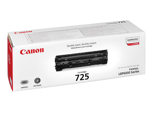 3484B002 CANON LBP6000 CARTRIDGE BLACK 725BK 1600Seiten