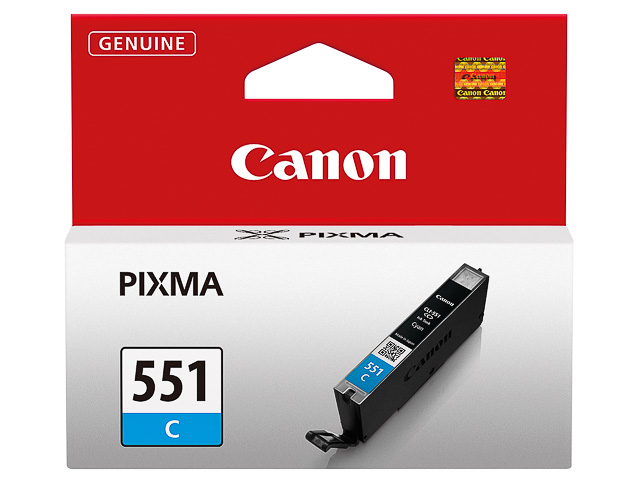 CLI551C CANON IP7250 TINTE CYAN ST 6509B001 Nr.551 7ml Standard Kapazitaet