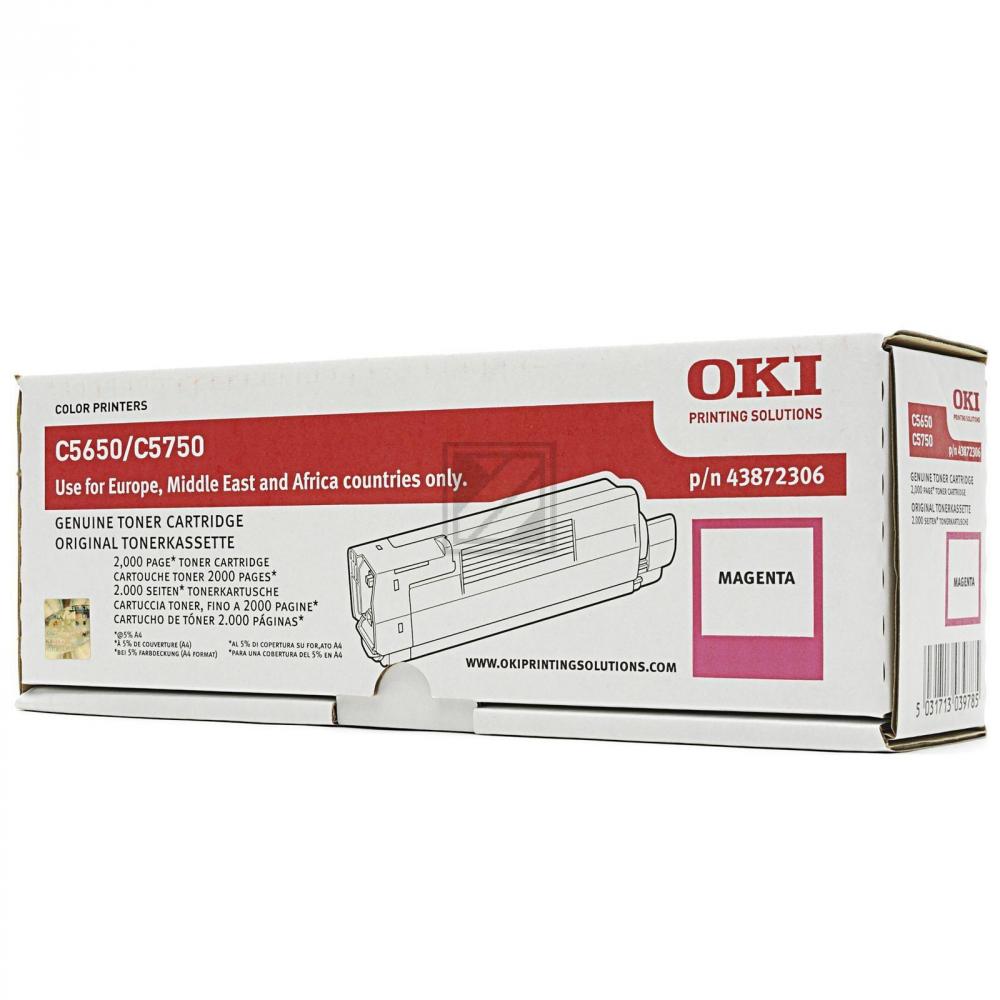 43872306 OKI C5xxx Toner magenta 2000 Seiten