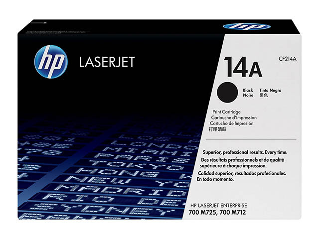 CF214A HP LJ700 M712 TONER BLACK ST HP14A 10.000Seiten Standard Kapazitaet