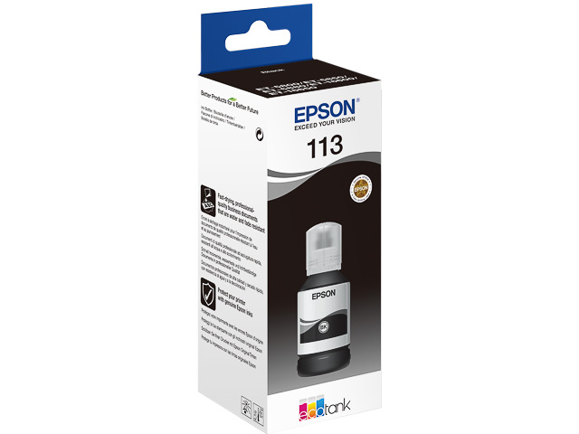 C13T06B140 EPSON 113 ET5800 TINTE BLACK 127ml 7500S. Flasche EcoTank 5800 pigm.