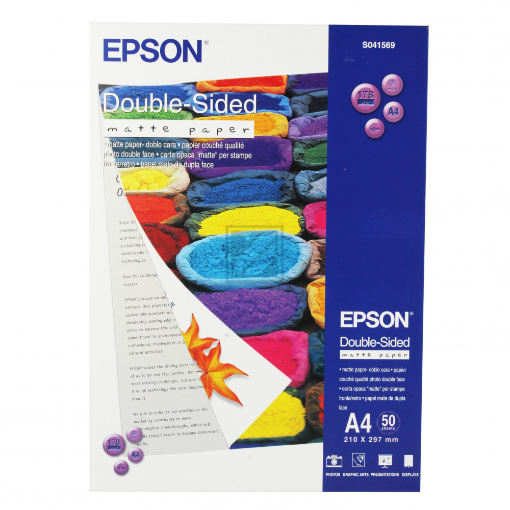 C13S041569 EPSON Fotopapier A4 (210x297mm) 50Blatt weiss 178gr matt