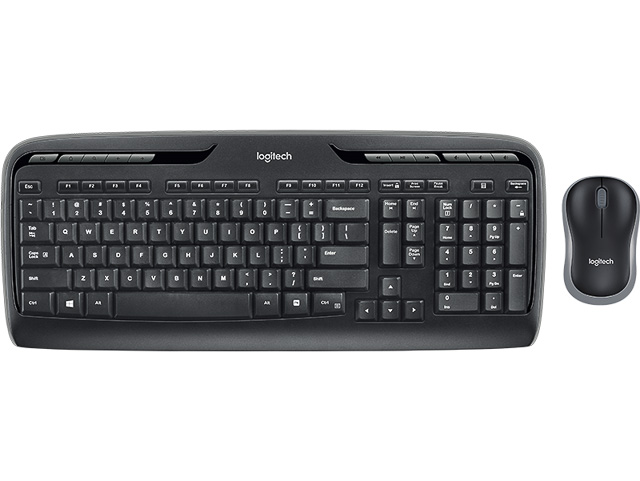 LOGITECH MK330 TASTATUR+MAUS QWERTZ DE 920-008533 kabellos schwarz