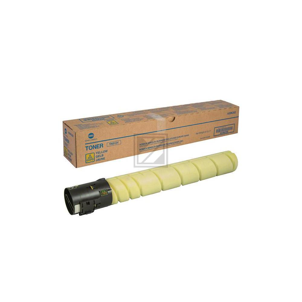 A33K252 KONICA TN512Y Bizhub Toner yellow 35.000Seiten