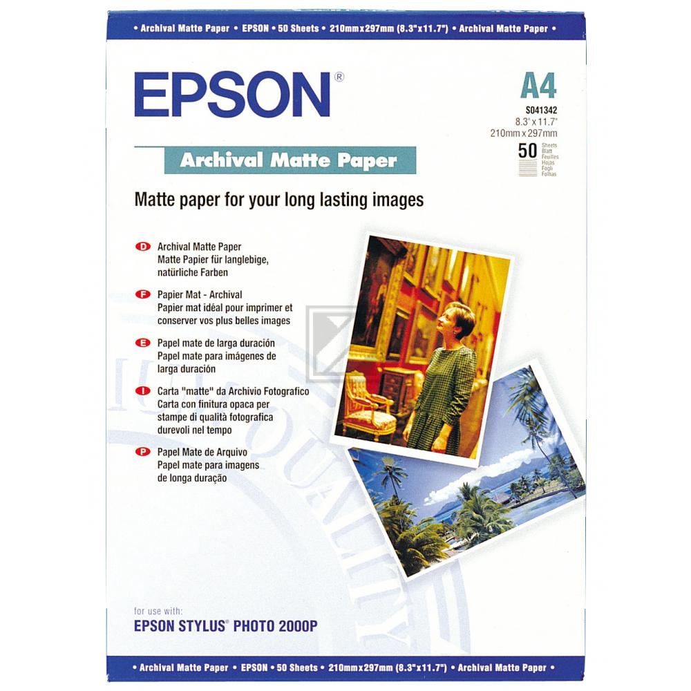 C13S041342 EPSON Fotopapier A4 (210x297mm) 50Blatt weiss 192gr matt