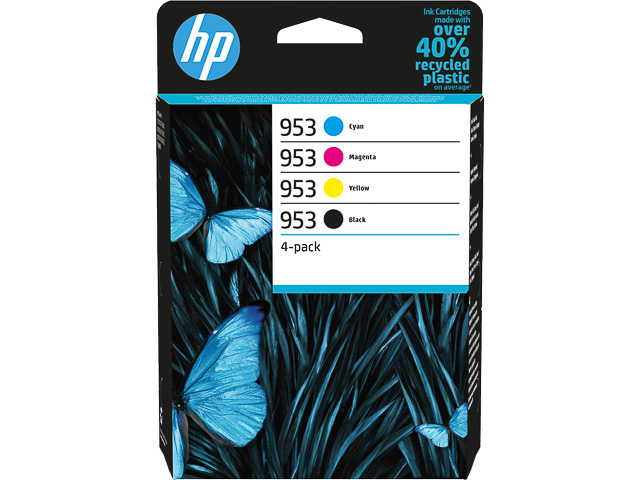 6ZC69AE HP OJ PRO7700 TINTE (4) CMYK HP953 3x630+1x900Seiten