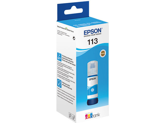 C13T06B240 EPSON 113 ET5800 TINTE CYAN 70ml 6000S. Flasche EcoTank 5800 pigm.