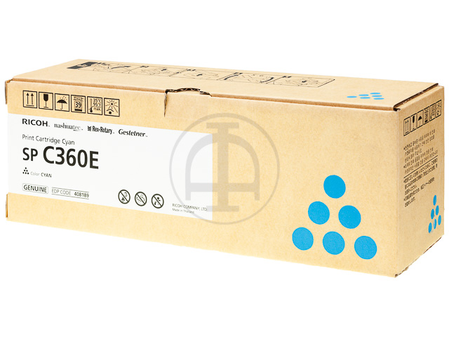 408189 RICOH SPC361SFNW TONER CYAN ST Type SPC360E 1500Seiten Standard Kapaz