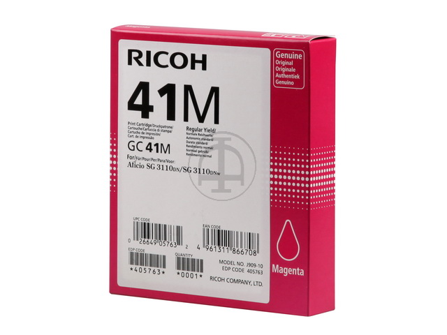 405763 RICOH SG3110DN GEL TINTE MAGENTA GC41M 2200Seiten