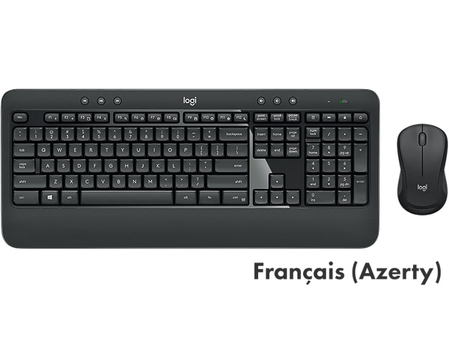 LOGITECH MK540 TASTATUR+MAUS AZERTY FR 920-008676 kabellos schwarz