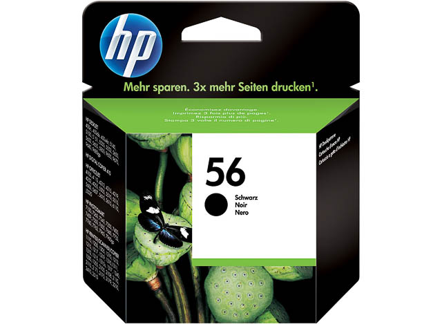 C6656AE#UUS HP DJ5550 TINTE BLACK HP56 19ml 520Seiten