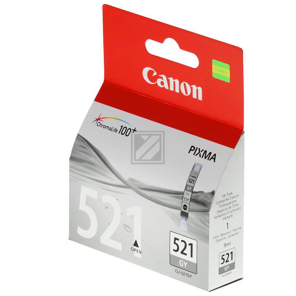 2937B001 CANON CLI521GY Nr.521 Pixma MP Tinte grey 1395Seiten 9ml