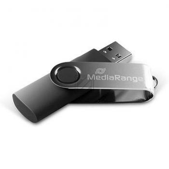 MEDIARANGE FLEXI USB STICK 4GB MR907 15MB/s USB 2.0 schwarz-silber