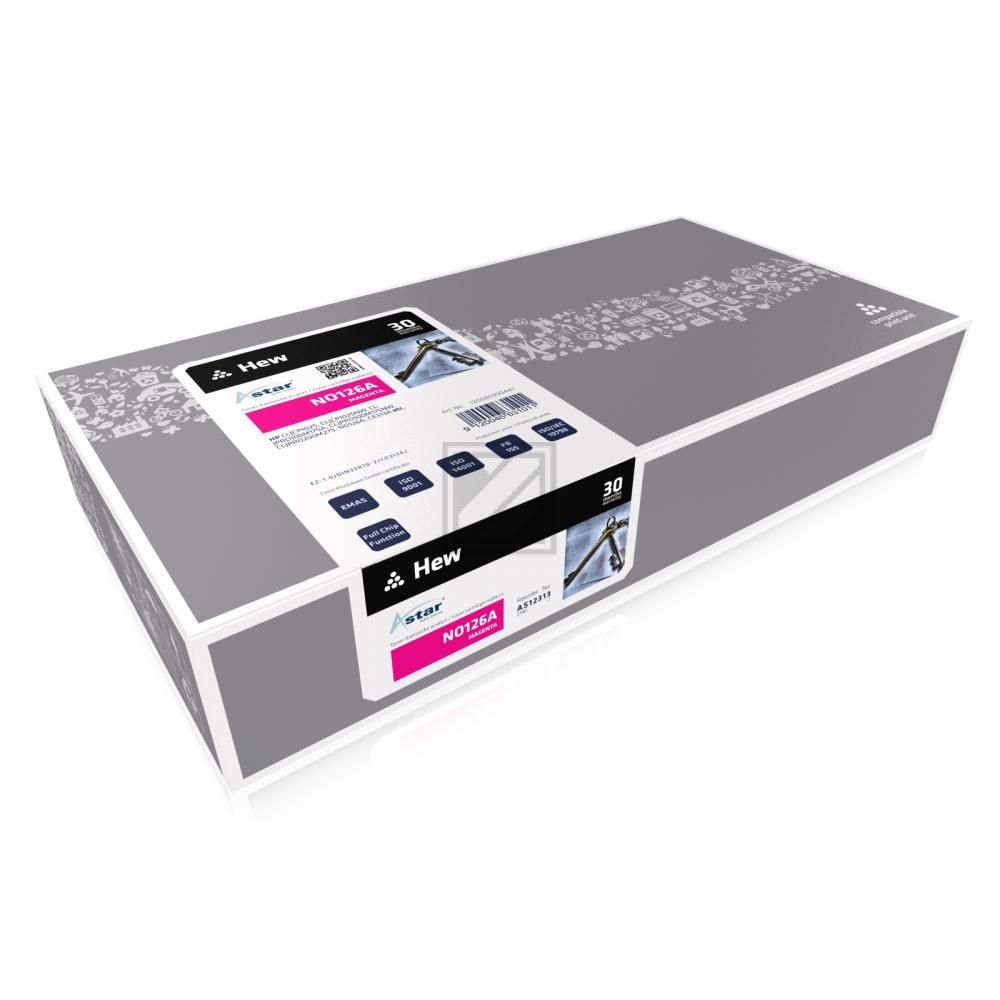 AS12313 ASTAR HP 126A CLJ Toner magenta rebuilt 1000Seiten Chip