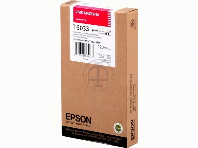 C13T603300 EPSON ST PRO7880 TINTE MAG 220ml vivid magenta
