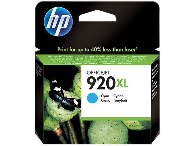 CD972AE#BGX HP OJ6500 TINTE CYAN HC HP920XL 6ml 700Seiten hohe Kapazitaet