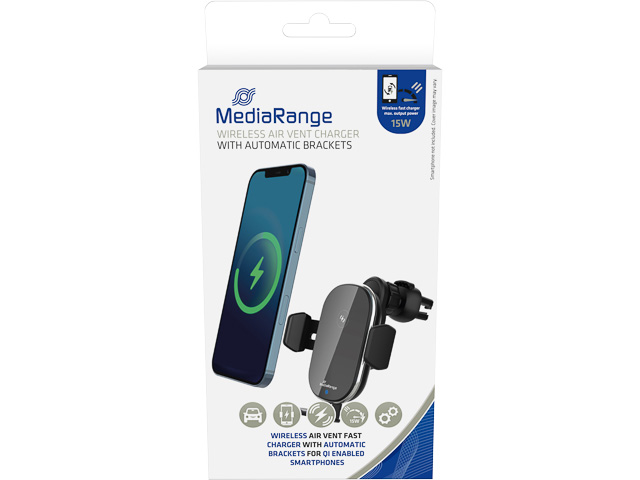 MEDIARANGE KFZ-LADEGERAET INDUKTIV 15W MRMA117 schwarz